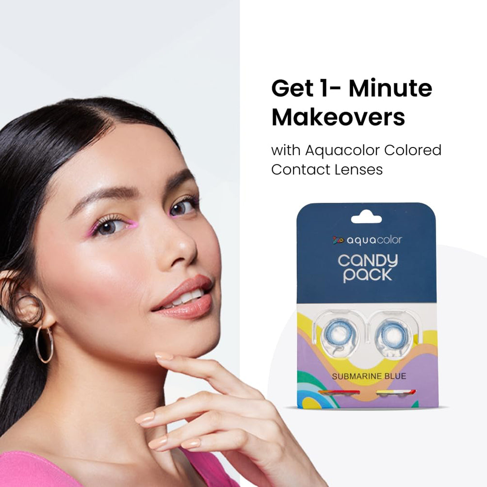 Aqua Color Contact Lenses SUBMARINE BLUE
