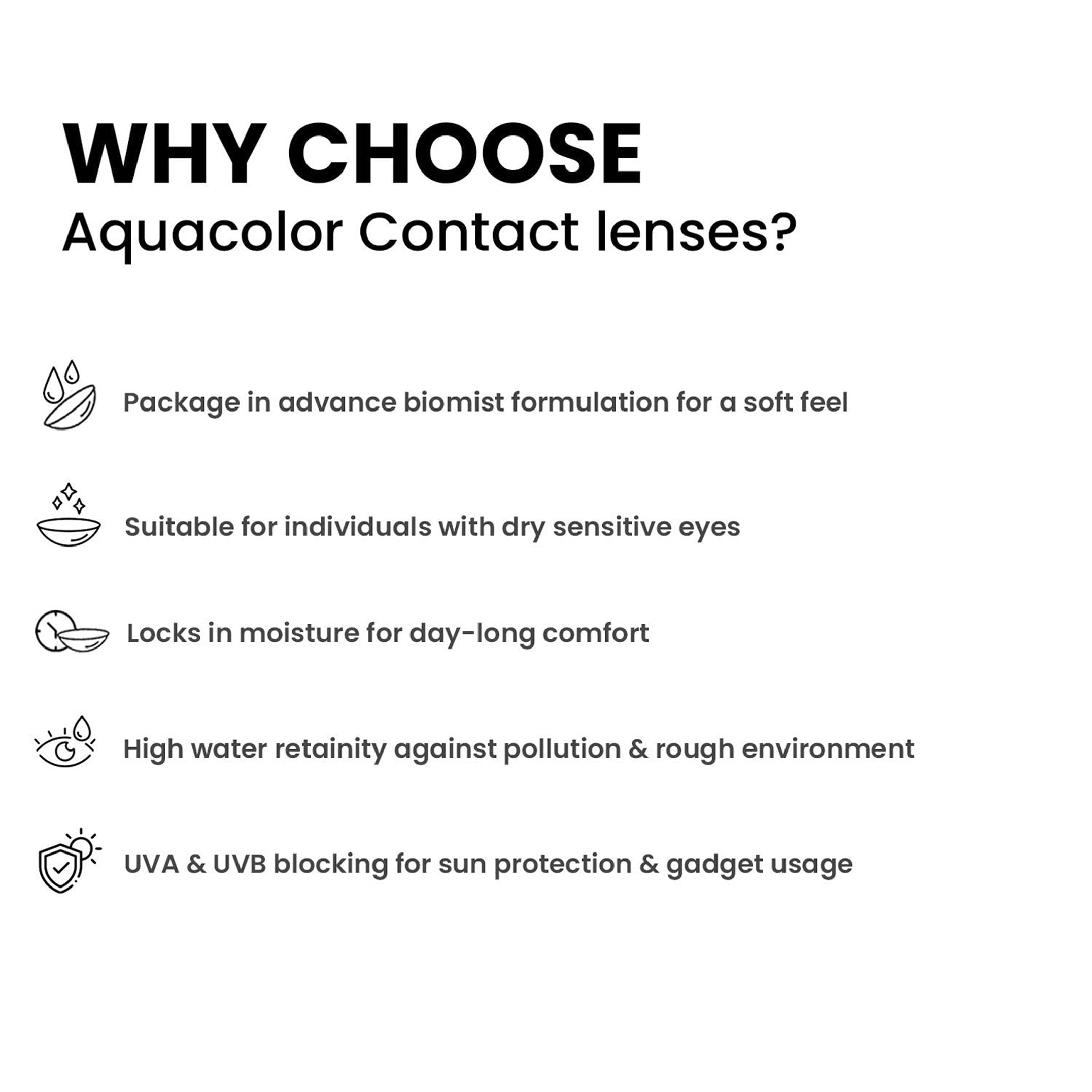 Aqua Color Contact Lenses SUBMARINE BLUE