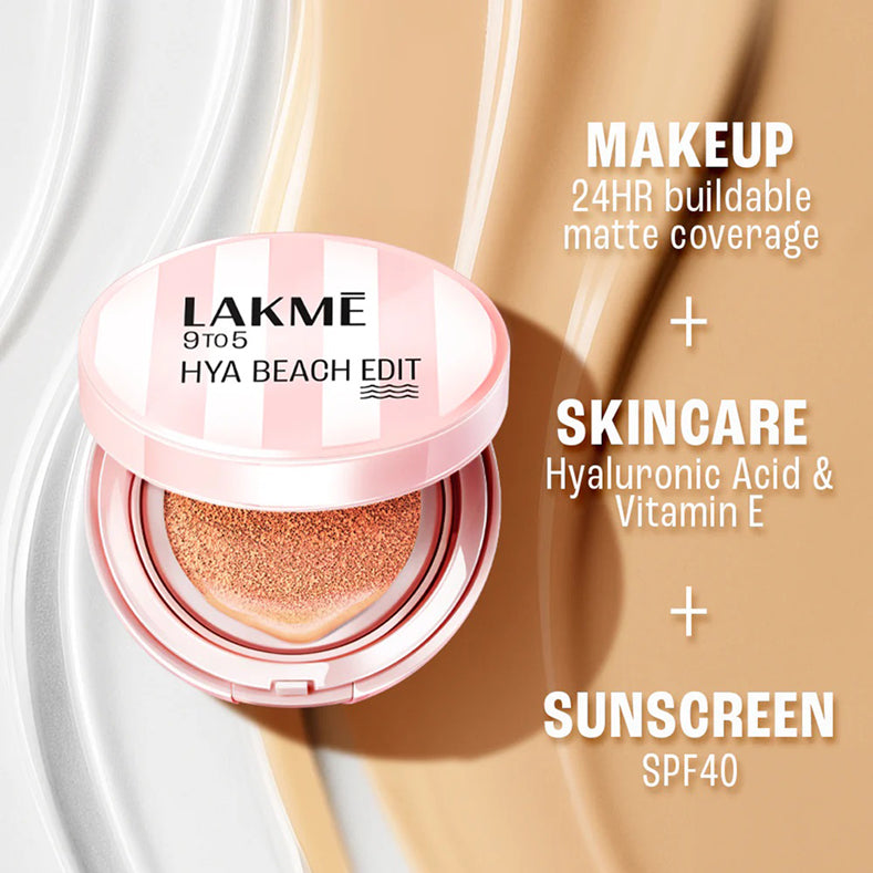 Lakme 9to5 Hya Beach Edit Cushion Foundation 12G