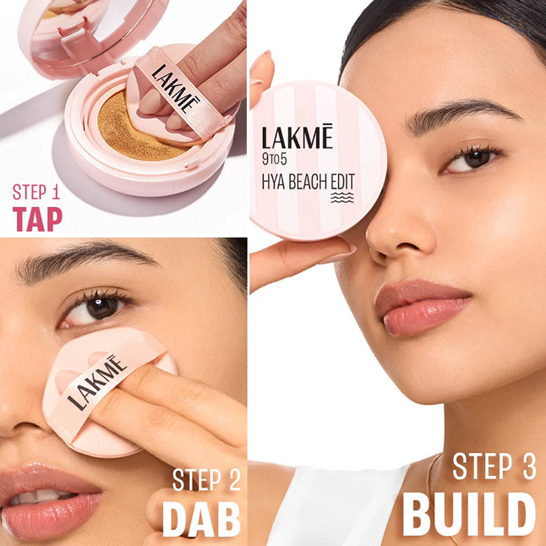 Lakme 9to5 Hya Beach Edit Cushion Foundation 12G