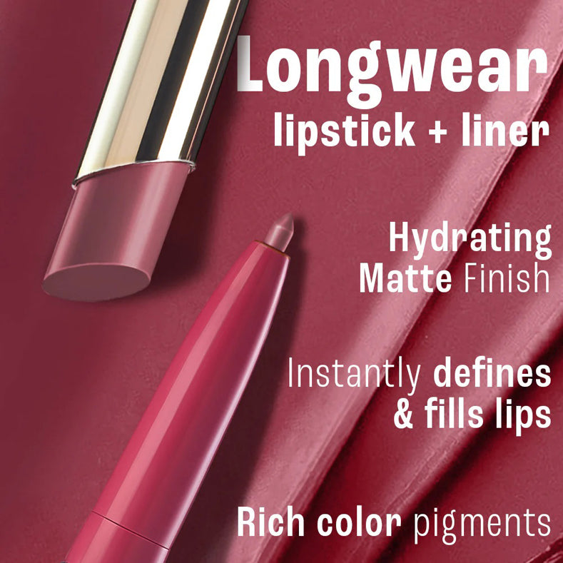 Lakme 9to5 Hya Beach Edit, Lipstick + Liner Duo, SPF 30 2.24g
