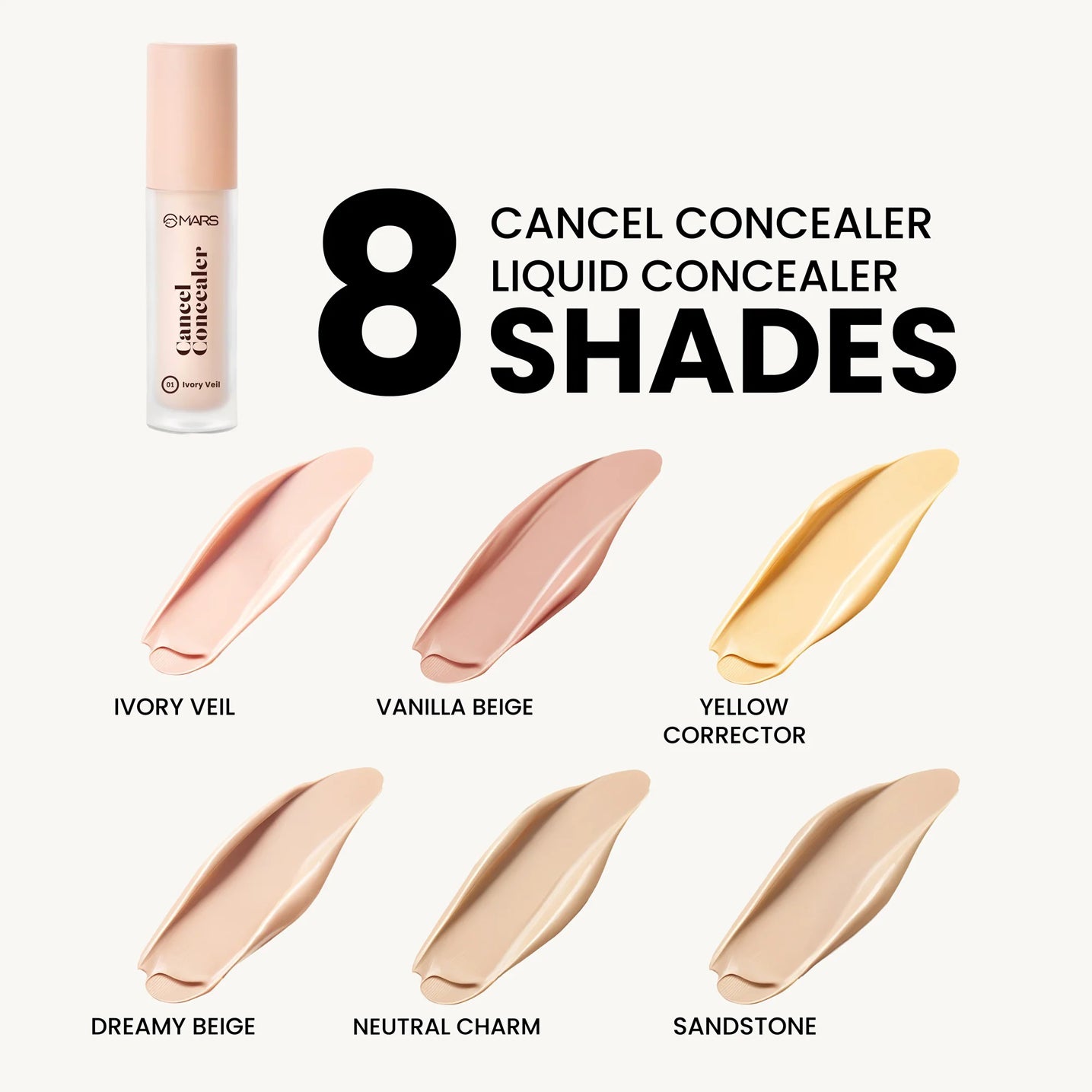 Mars Spf50 Pa++++ Cancel Concealer 6Ml