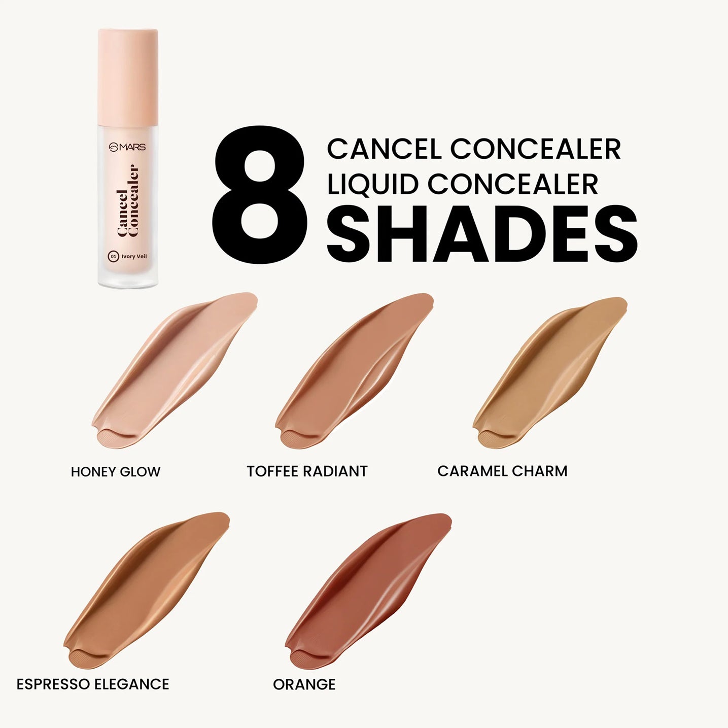 Mars Spf50 Pa++++ Cancel Concealer 6Ml