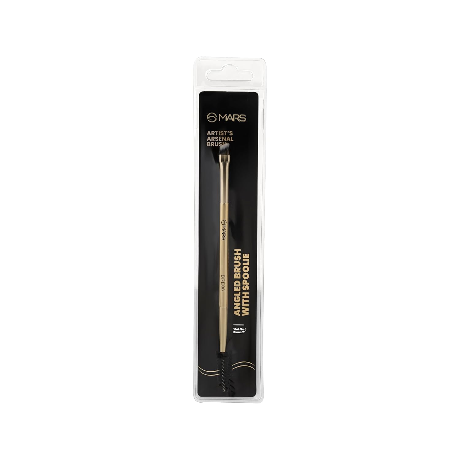 Mars Artist Arsenal Professional Angled Brush With Spoolie (Bre06)