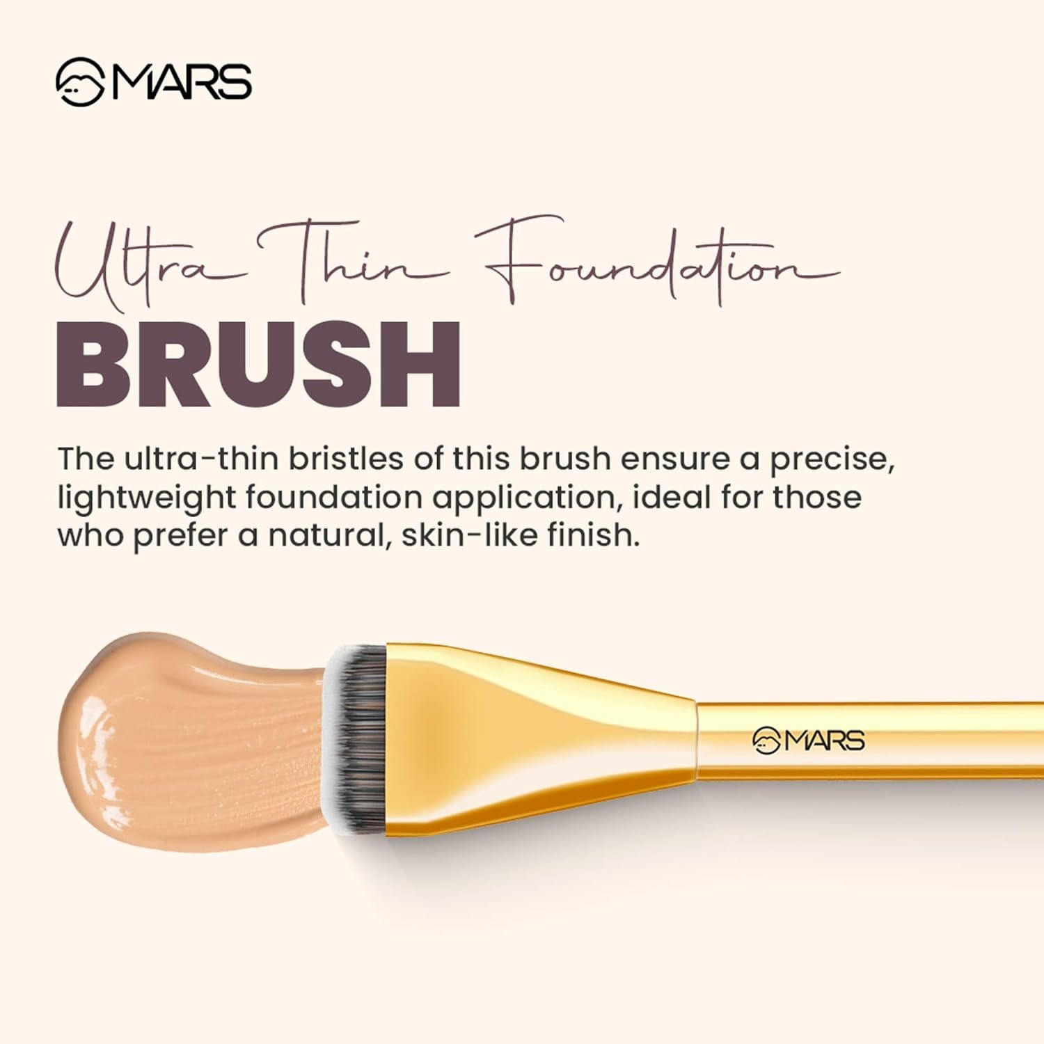 Mars Artists Arsenal Ultra Thin Foundation Makeup Brush (Brf 11)