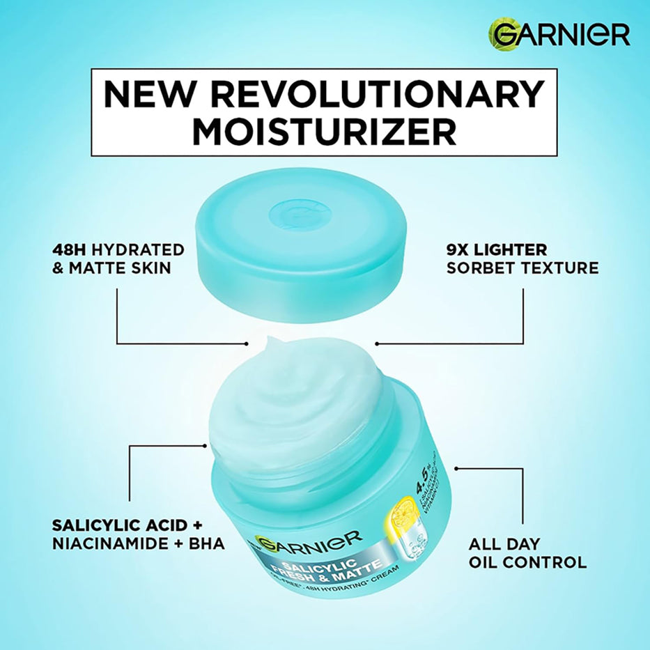 Garnier Fresh & Matte Salicylic Acid Sorbet Moisturizer