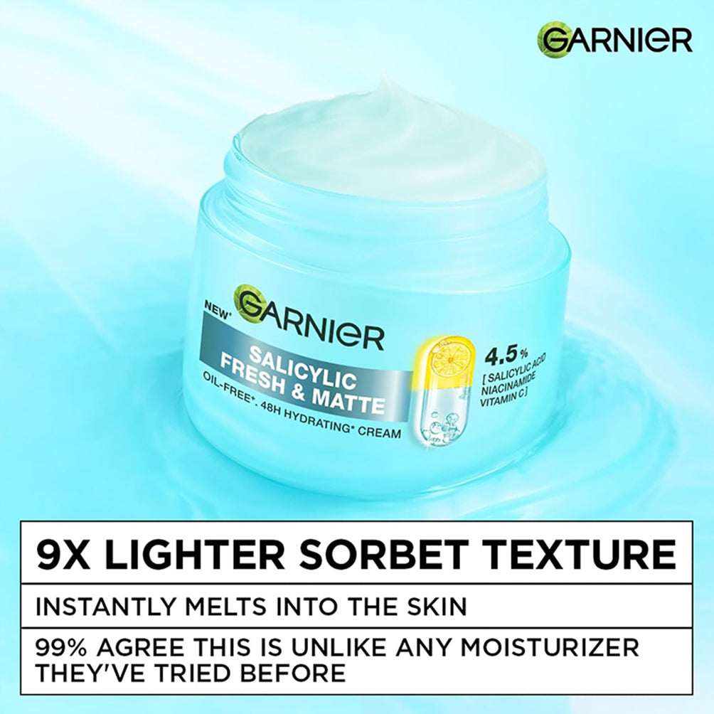 Garnier Fresh & Matte Salicylic Acid Sorbet Moisturizer