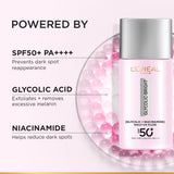 Loreal Paris Glycolic-Bright UV Fluid SPF 50+ PA++++ Anti-Dark Spot Fluid Sunscreen 50ML