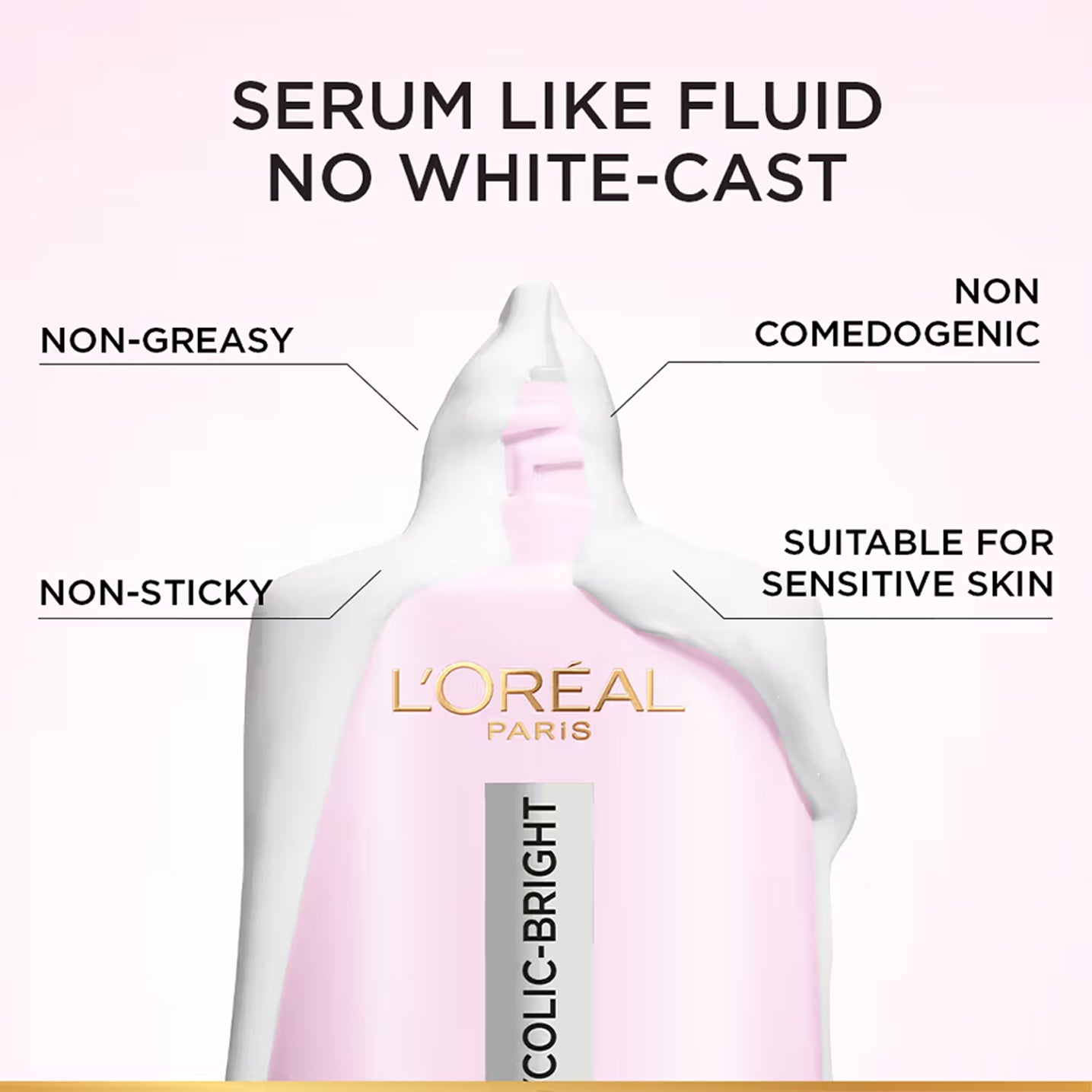 Loreal Paris Glycolic-Bright UV Fluid SPF 50+ PA++++ Anti-Dark Spot Fluid Sunscreen 50ML