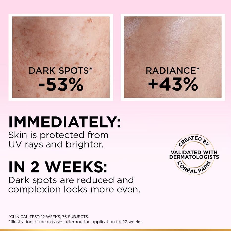 Loreal Paris Glycolic-Bright UV Fluid SPF 50+ PA++++ Anti-Dark Spot Fluid Sunscreen 50ML