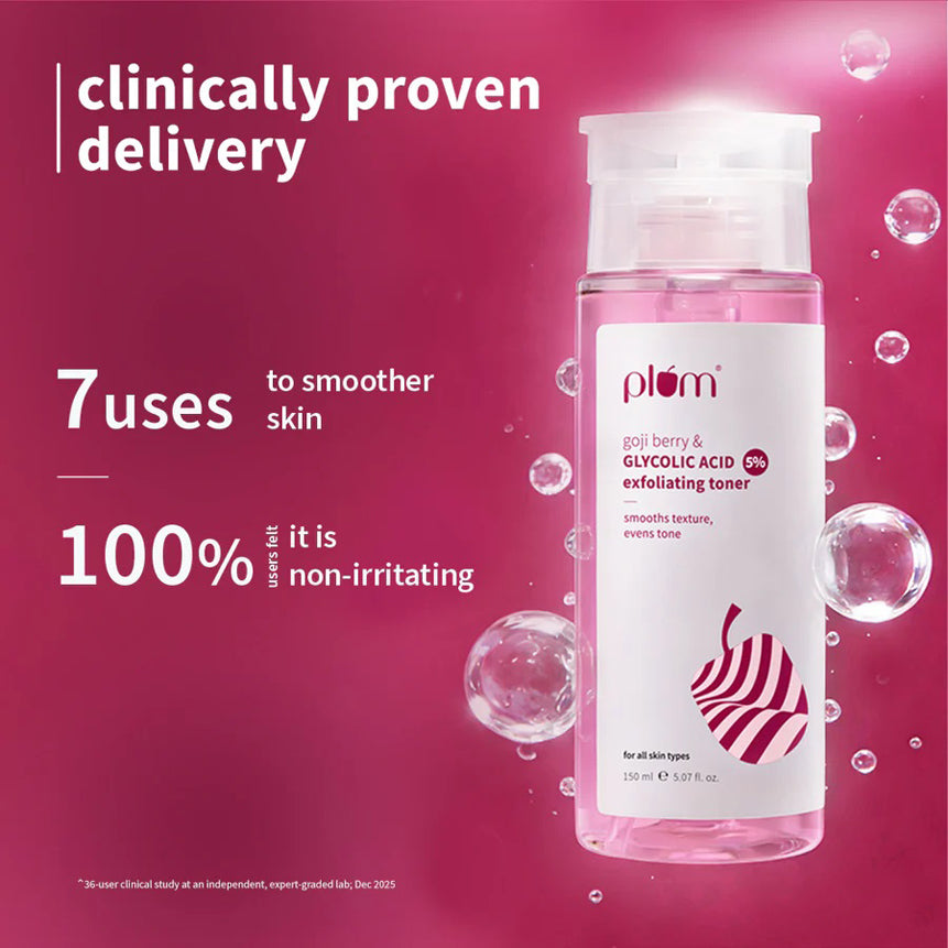 Plum 5Per Glycolic Acid & Goji Berry Exfoliating Toner 150ML