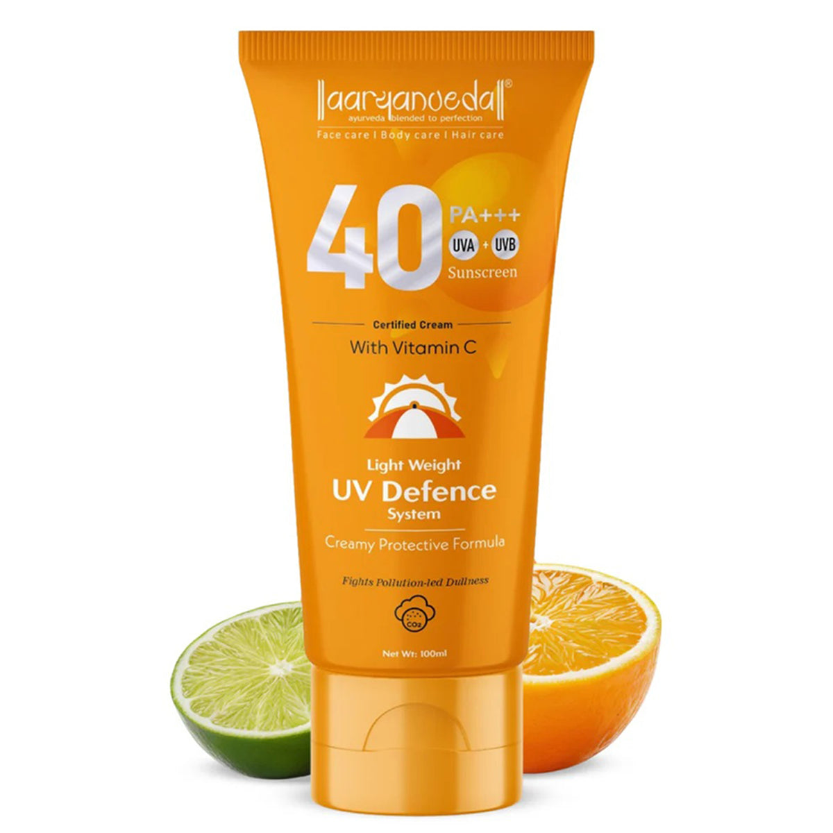 Aaryanveda Spf 40 PA+++ Sunscreen With Vitamin C 100 ML