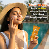 Aaryanveda Spf 40 PA+++ Sunscreen With Vitamin C 100 ML