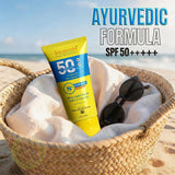 Aaryanveda Spf 50 PA+++ Sunscreen With Vitamin C and ultra light finish Texture 100 ML
