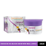 Aaryanveda Tanend De-Tan Bleach Cream With Milk & Honey