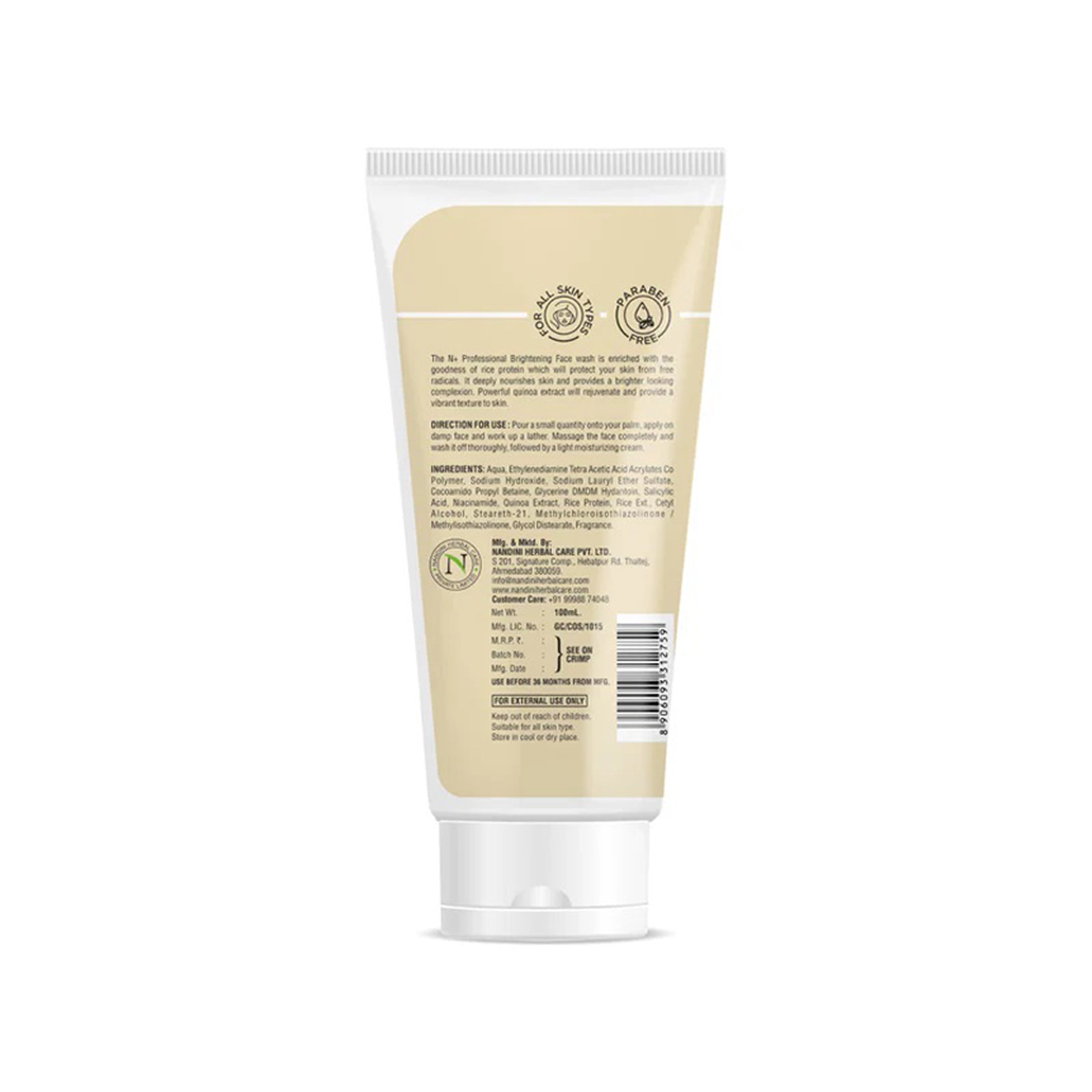 N+ Brightening Face wash 100Ml