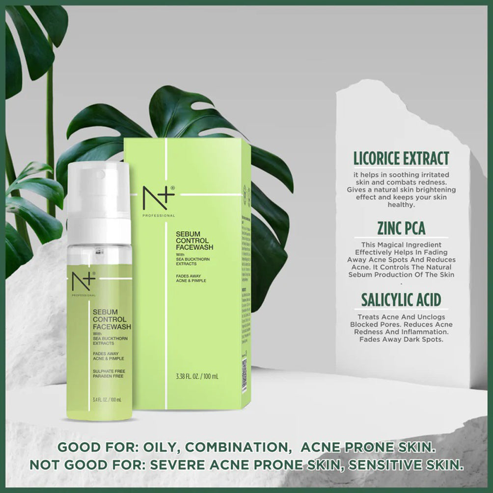 N+ Sebum Control Face wash 100Ml