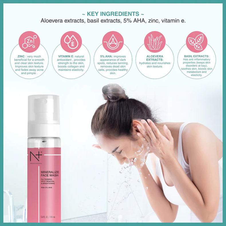N+ Mineralise Face wash 100ml