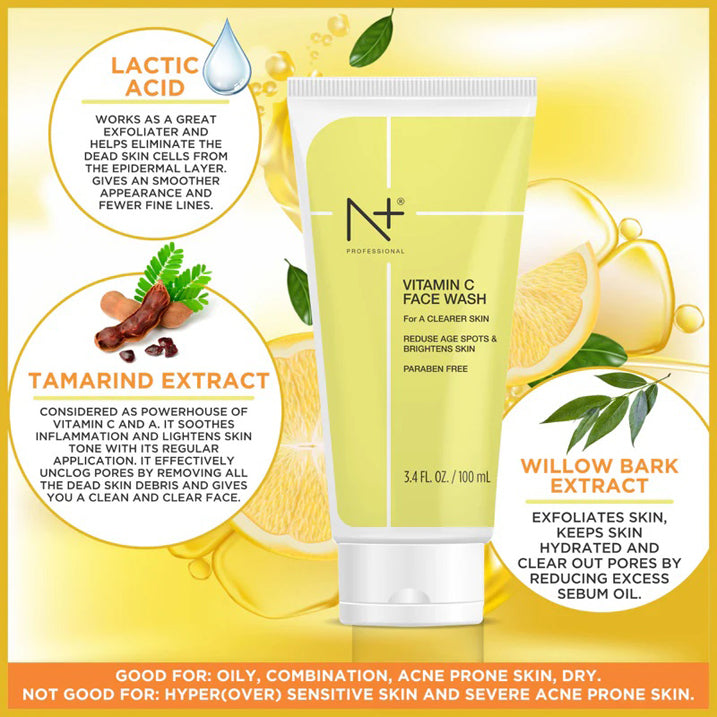 N+ Vitamin C Face wsh 100Ml