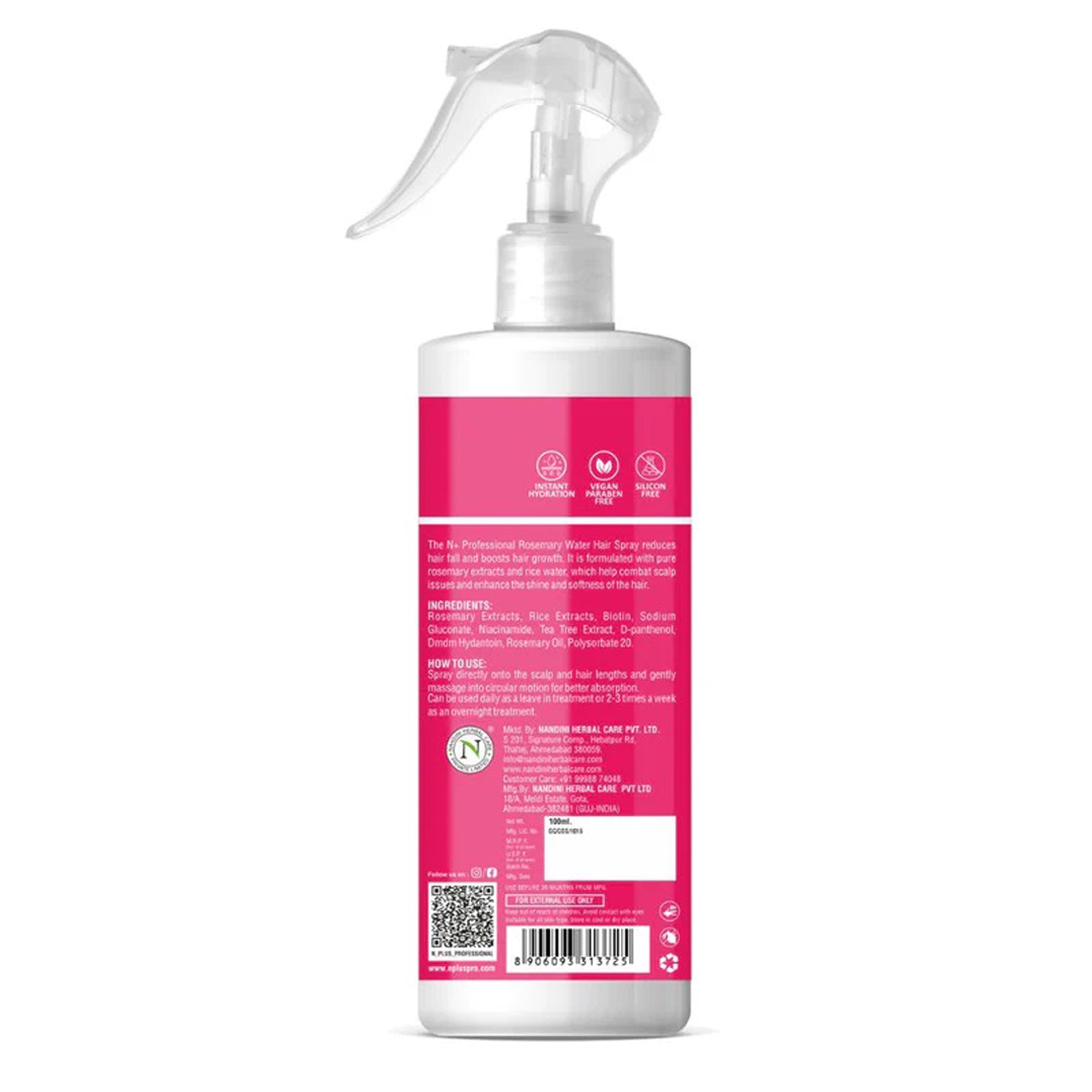 N+ Rosemary Water Hair Growth Spray 100ML
