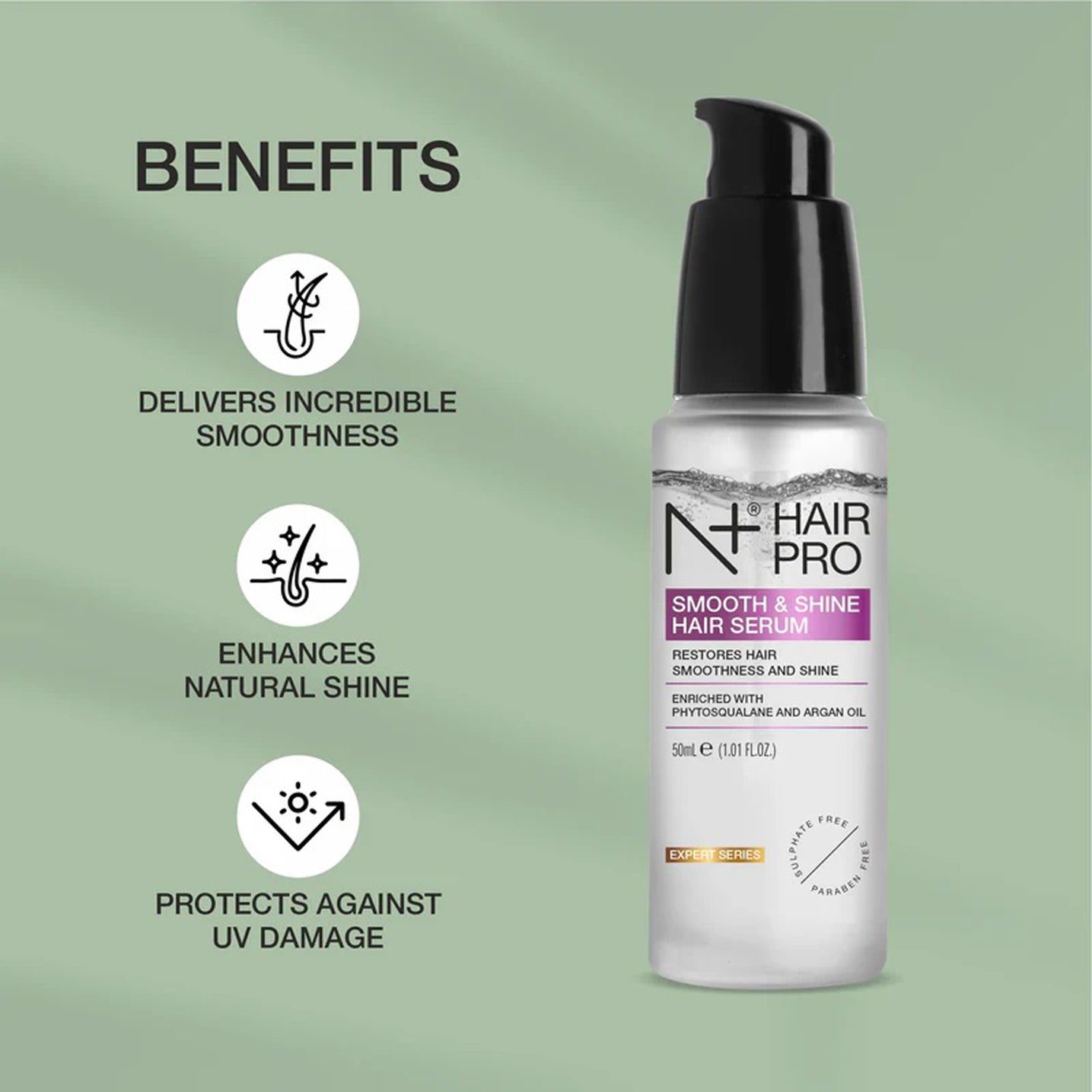 N+ Hair Pro Smooth & Shine Hair Serum 50ML