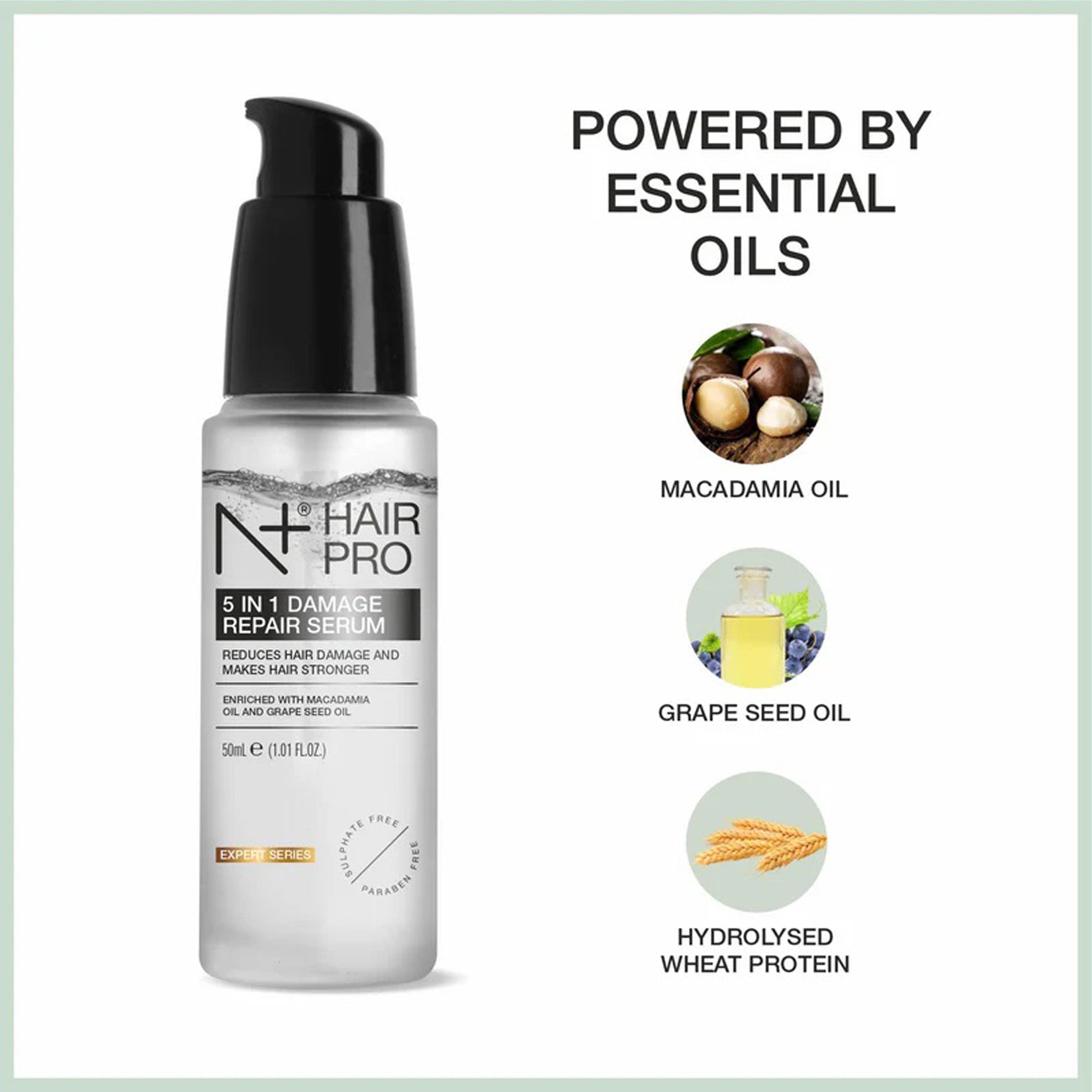 N+ Hair Pro 5 In 1 Damage Repair Serum 50Ml