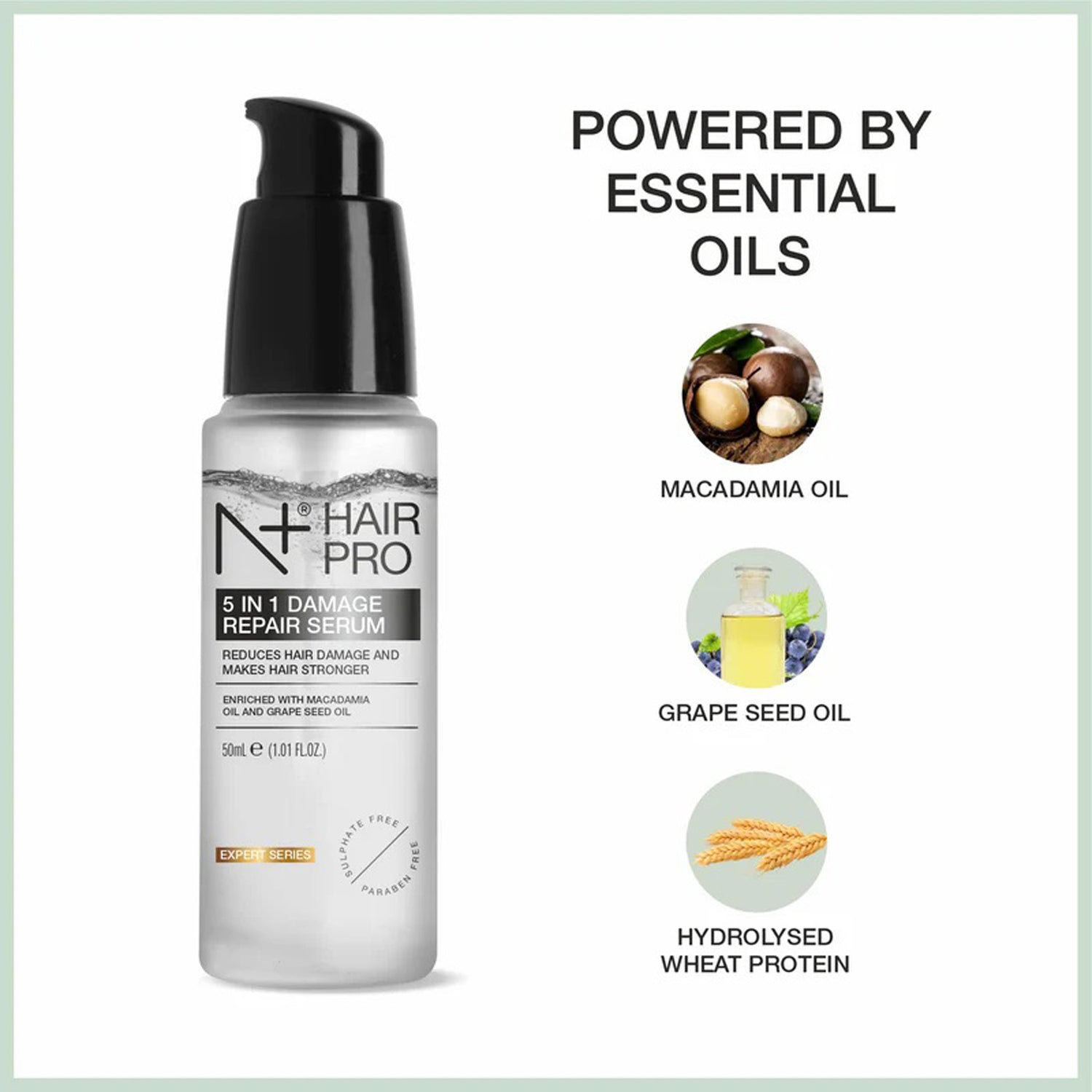 N+ Hair Pro 5 In 1 Damage Repair Serum 50Ml