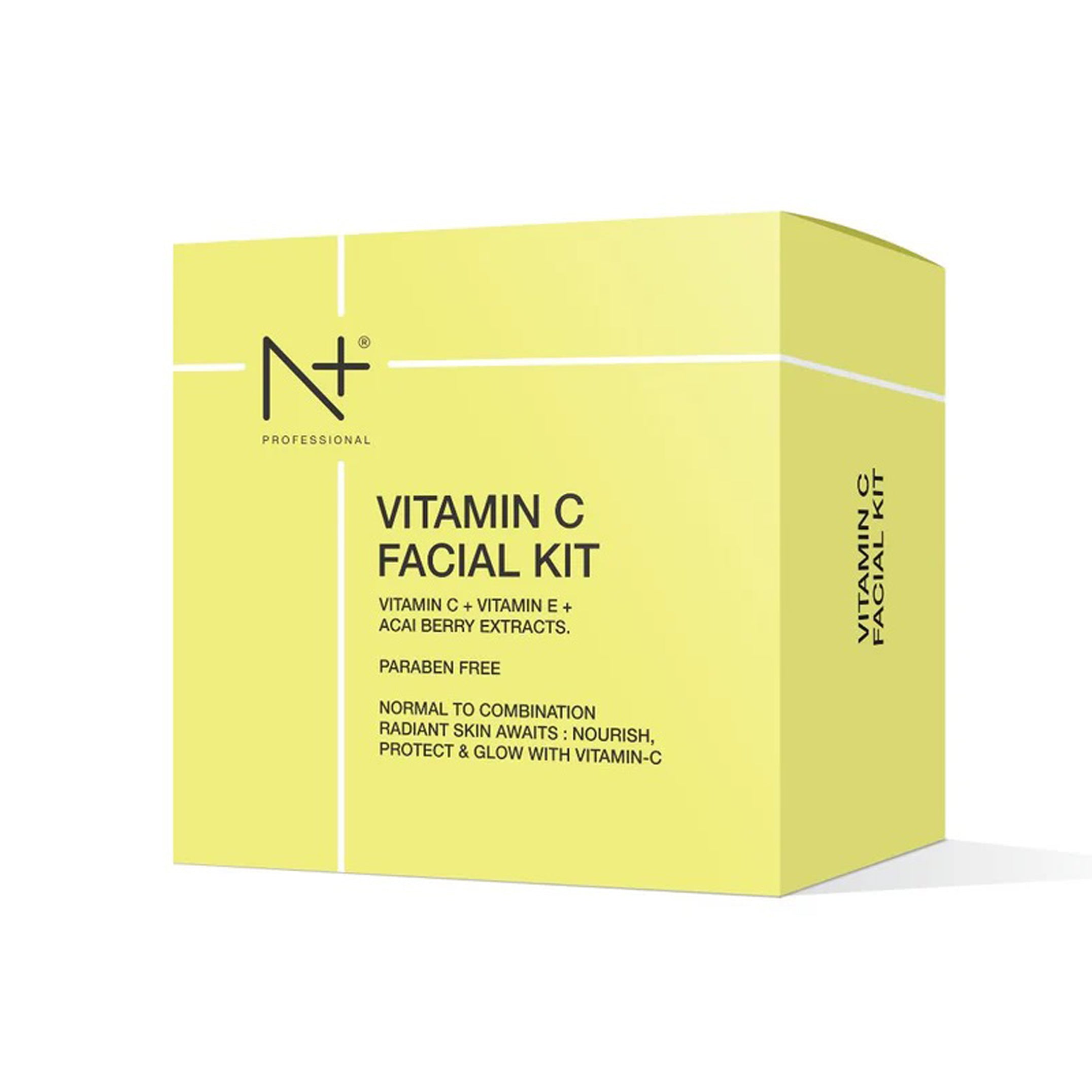 N+ Vitamin C Facial Kit, With Vitamin C + E + Acai Berry Extracts 165ML+160G