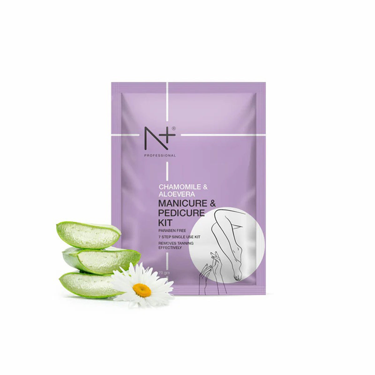 N+ Chamomile Aloevera Manicure & Pedicure Kit 70Gm