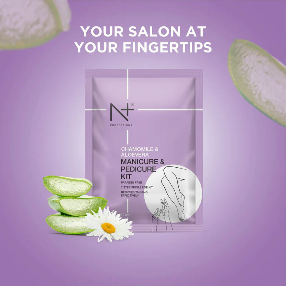N+ Chamomile Aloevera Manicure & Pedicure Kit 70Gm