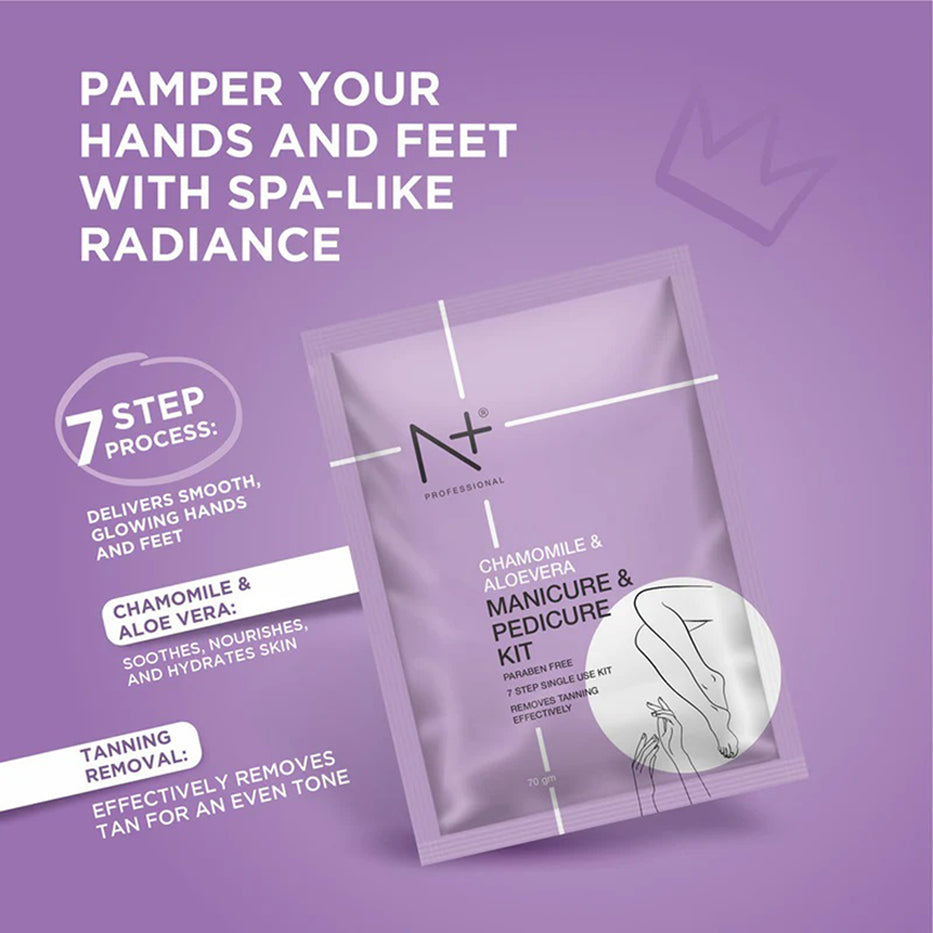N+ Chamomile Aloevera Manicure & Pedicure Kit 70Gm
