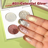F Studio Starlight Quad Four High - Shine Glitter Shades /-/01 Celestial Glow