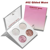 F Studio Starlight Quad Four High - Shine Glitter Shades /-/02 Gilded Muse