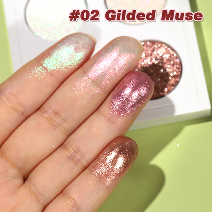 F Studio Starlight Quad Four High - Shine Glitter Shades /-/02 Gilded Muse