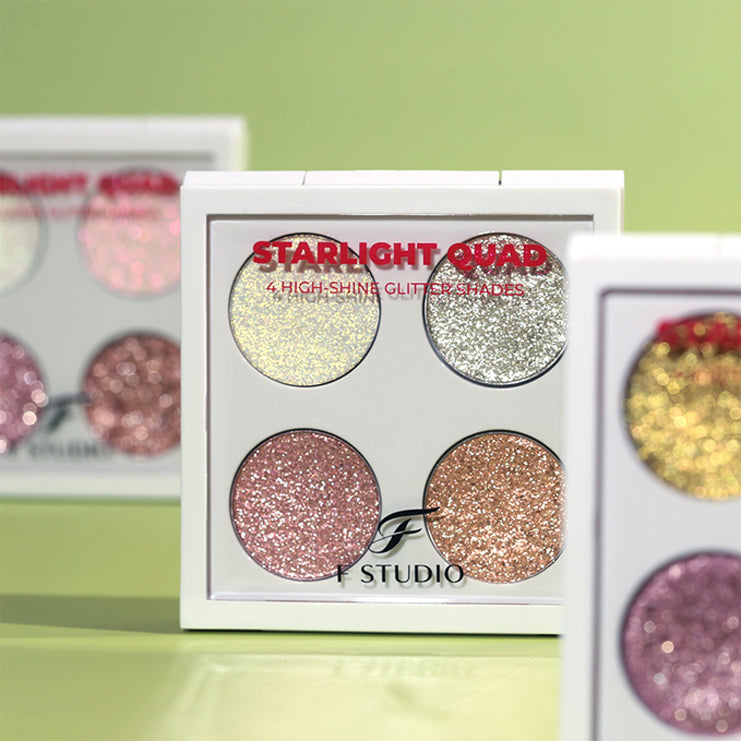 F Studio Starlight Quad Four High - Shine Glitter Shades /-/03 Rose Aura