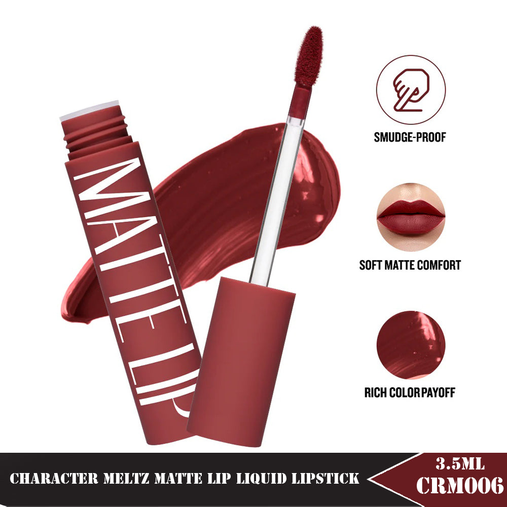 Character Meltz Matte Lip Liquid Lipstick 3.5ML