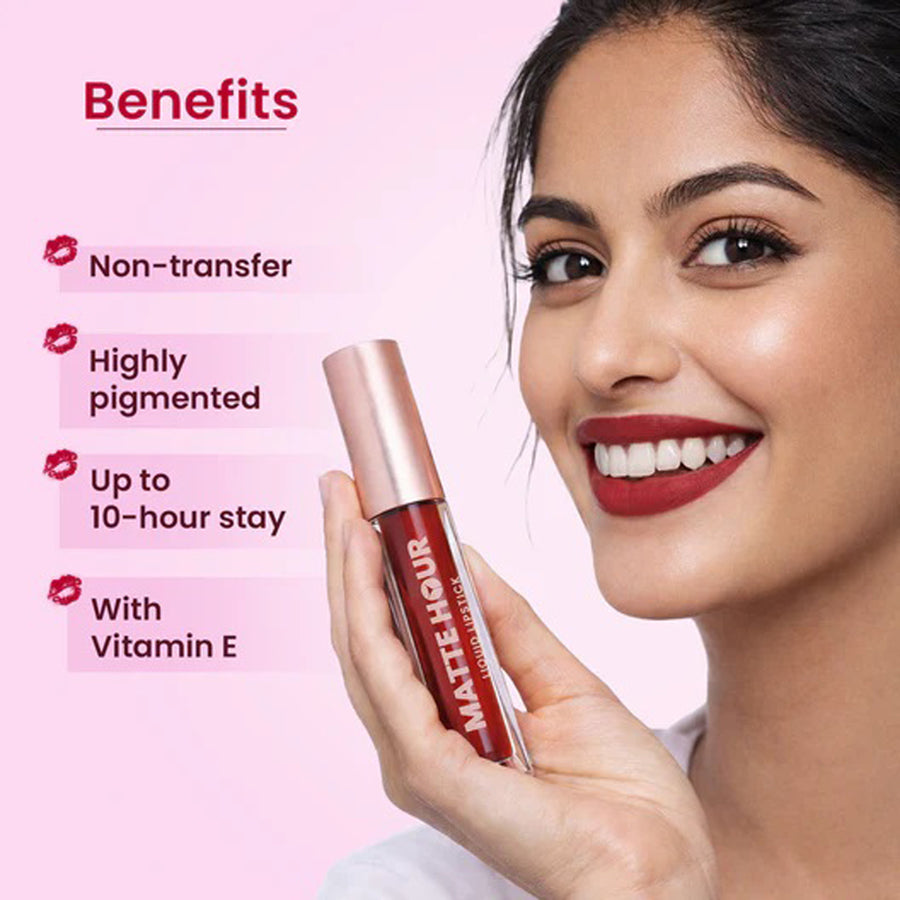 Swiss Beauty Matte Hour Liquid Lipstick 4.2ml
