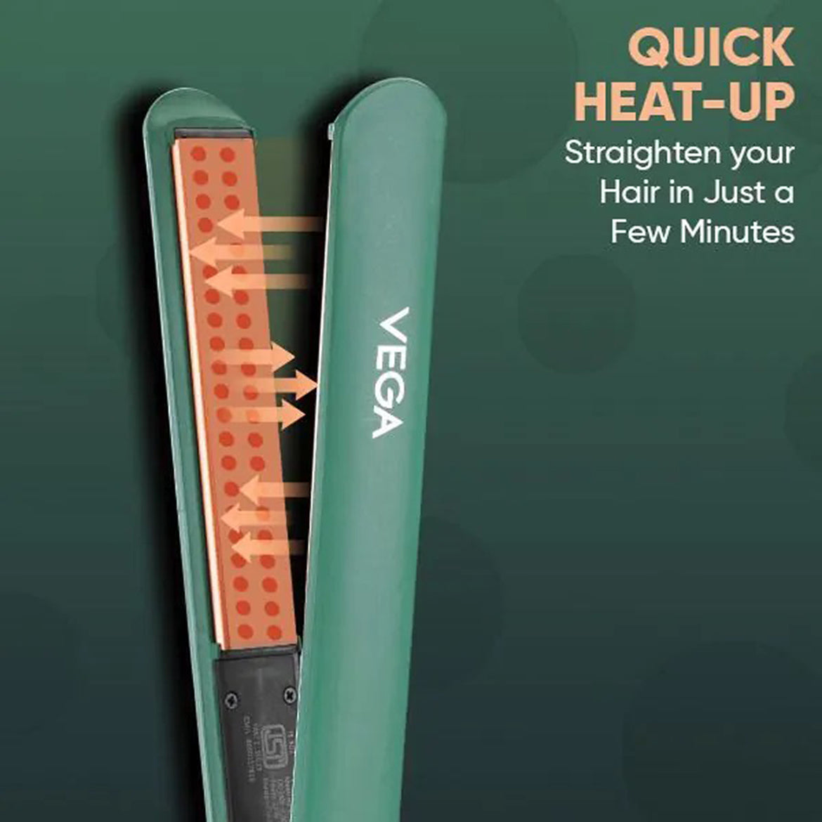 Vega Salon Smooth Hair Straightener - VHSH-42