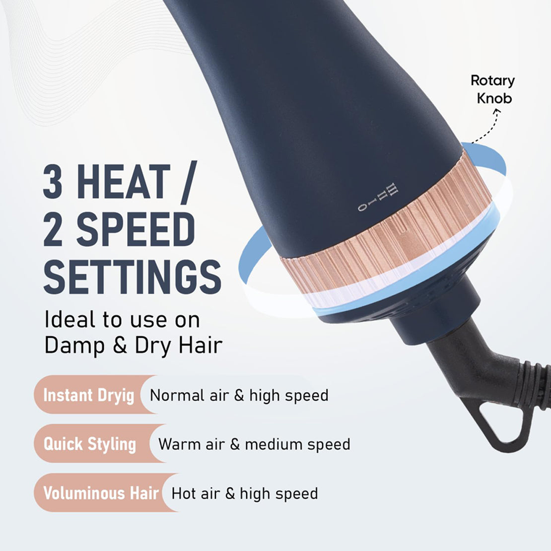 Vega LitStyle L4 Volumizer Hair Dryer Brush - VHSD-04