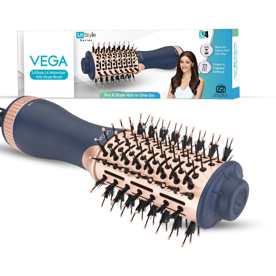 Vega LitStyle L4 Volumizer Hair Dryer Brush - VHSD-04
