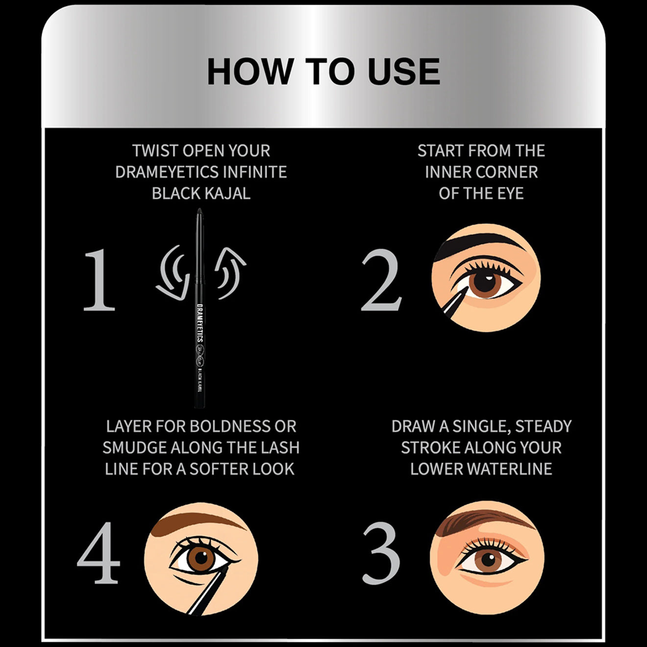 Olivia Drameyetics Infinite Black Kajal 03.G
