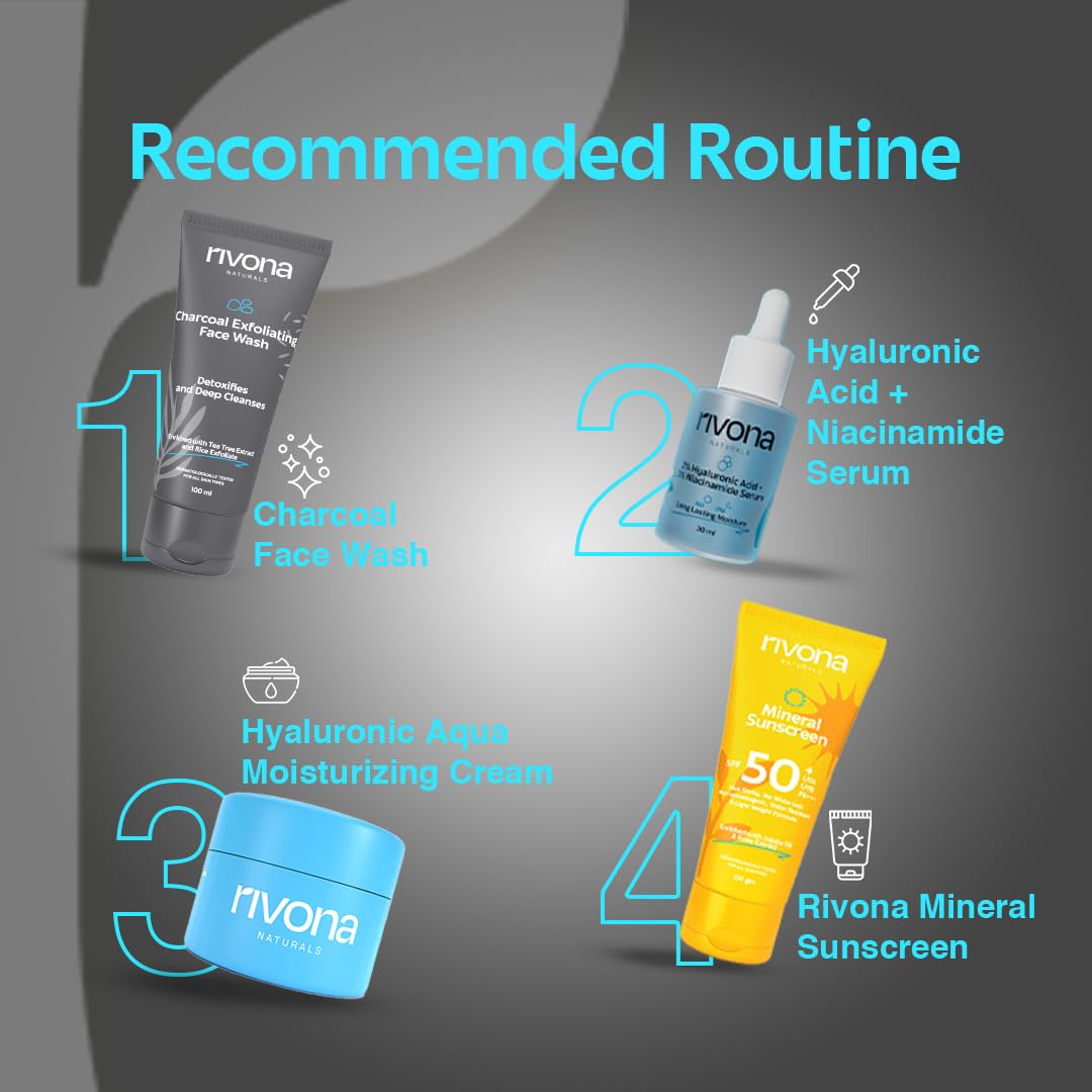 Rivona Charcoal Exfoliating Face Wash 100ML
