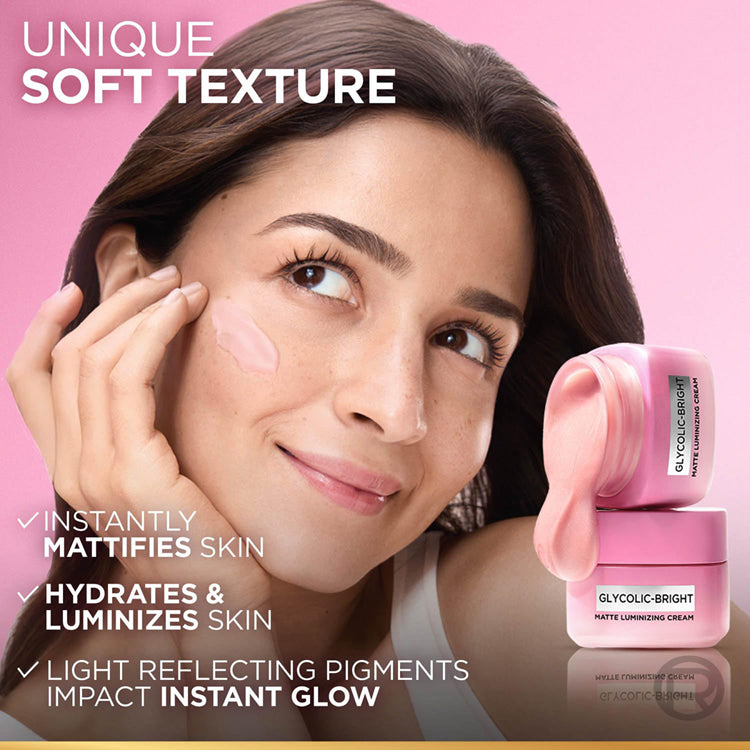 Loreal Paris Glycolic Bright Matte Luminizing Cream