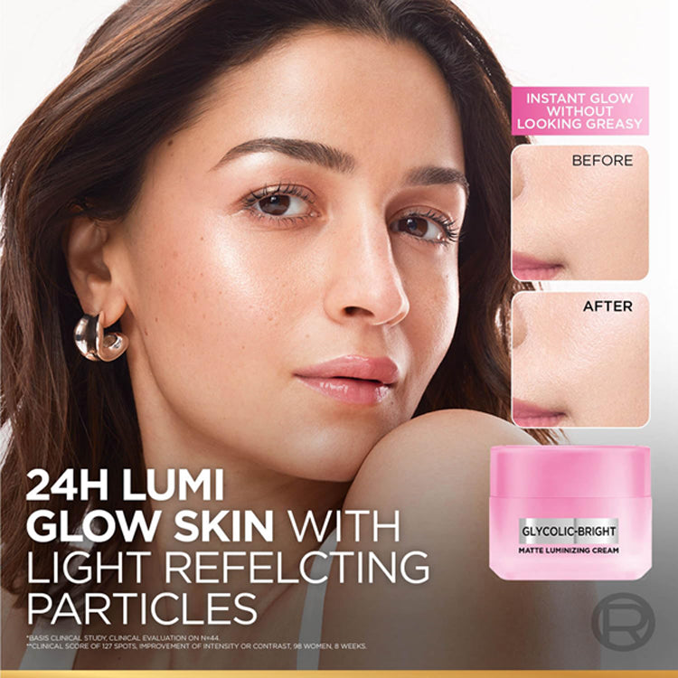 Loreal Paris Glycolic Bright Matte Luminizing Cream