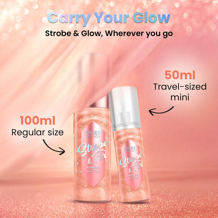Faces Ultime Pro Strobe Makeup Fixer Rose Gold 100ml