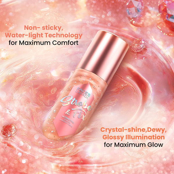 Faces Ultime Pro Strobe Makeup Fixer Rose Gold 100ml