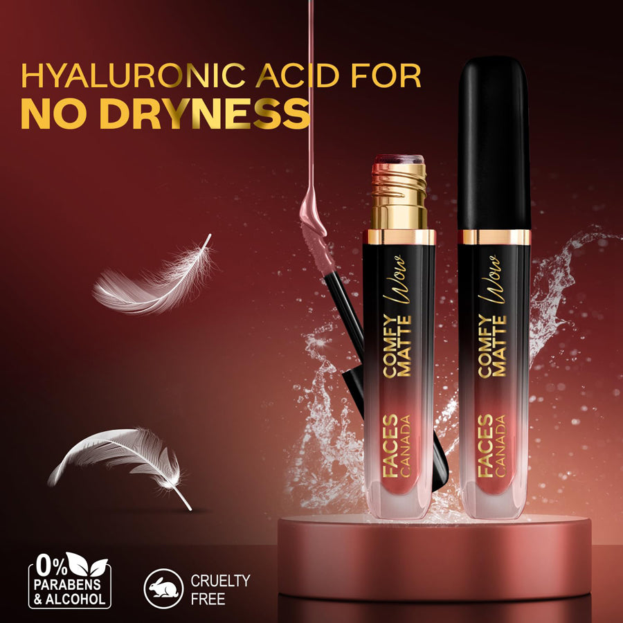 Faces Comfy Matte Wow Liquid Lipstick 3.8ml