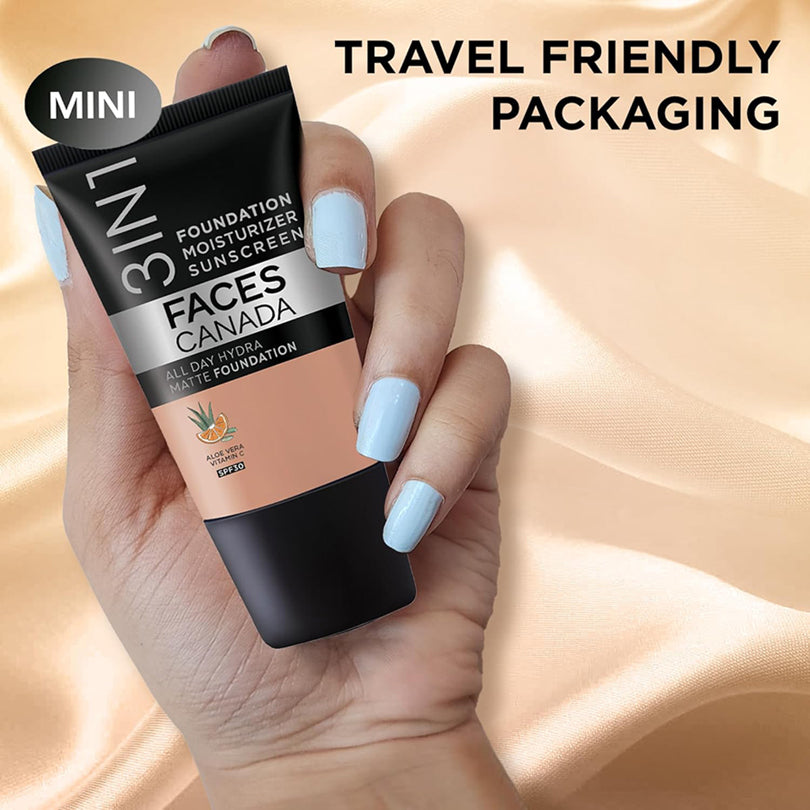 Faces3 in 1 All Day Hydra Matte Mini Foundation 18ml