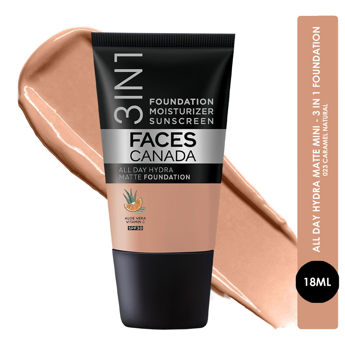 Faces3 in 1 All Day Hydra Matte Mini Foundation 18ml