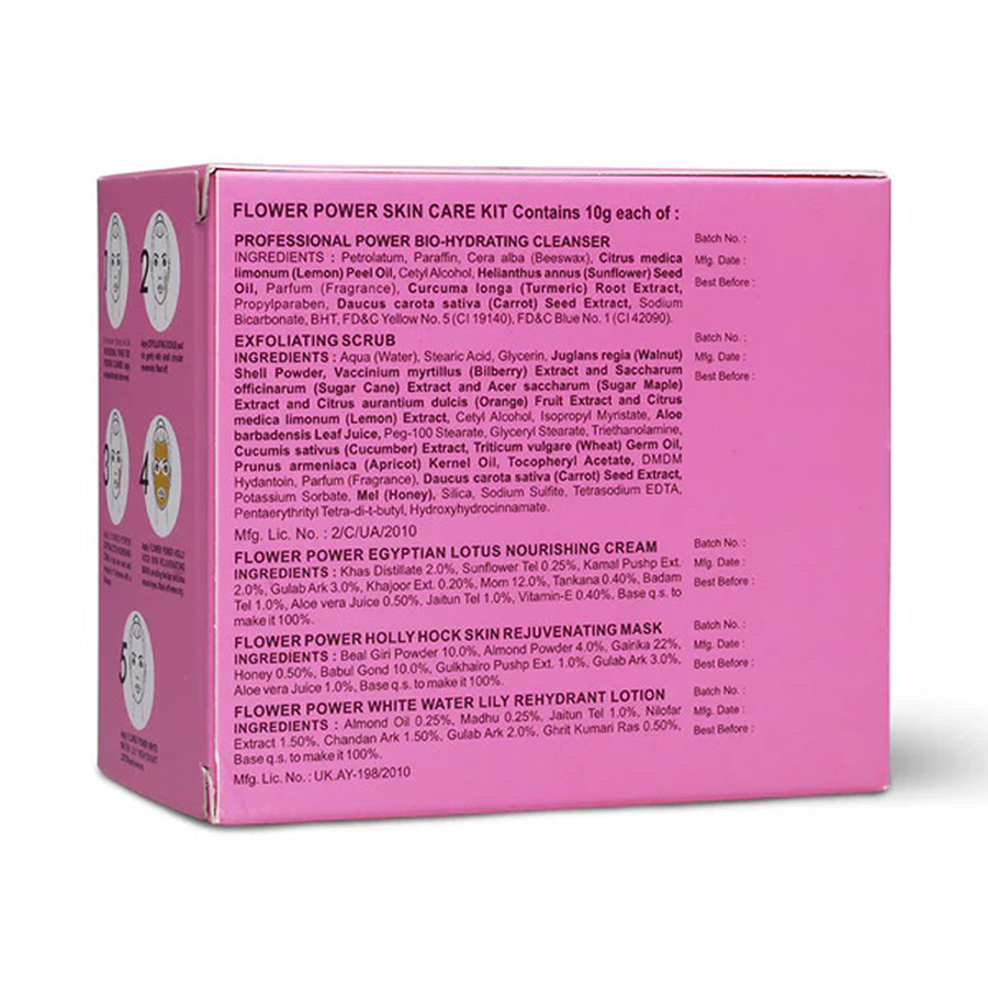 Shahnaz Husain 5 Step Flower Power Skin Care Kit (5 X 10G)